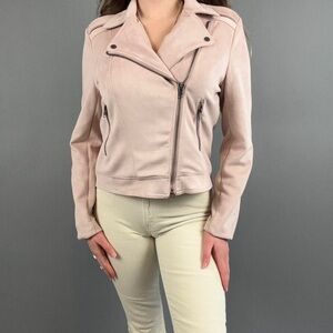 Philosophy Light Pink Leather Jacket